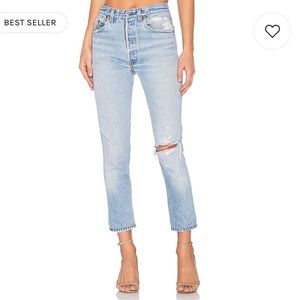 Levi’s RE/DONE High Rise Ankle Crop in Indigo